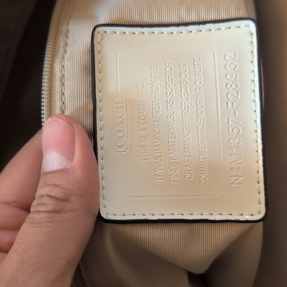 COACH Vintage Signature Carryall Chambray Canvas Bag - Picture 3 of 11